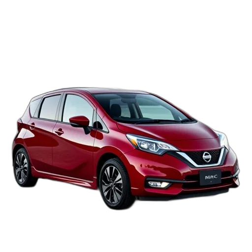 car, 3d render, red, nissan transparent PNG cut-out
