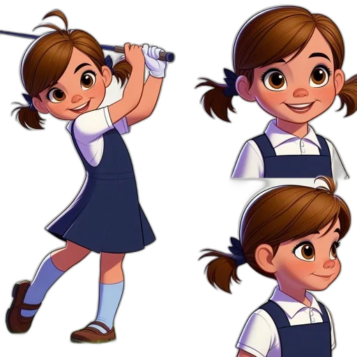 staff, cartoon, concept art, 3d render transparent PNG cut-out
