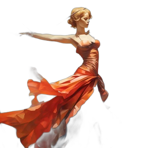 dress, concept art, fantasy art, photorealistic transparent PNG cut-out