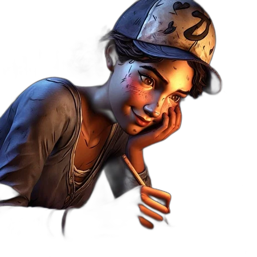hat, face, staff, weapon transparent PNG cut-out