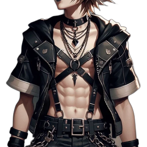 jacket, concept art, cyberpunk, photorealistic transparent PNG cut-out