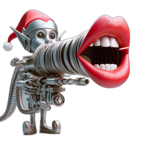 robot, 3d render, whimsical, 3d-rendered transparent PNG cut-out