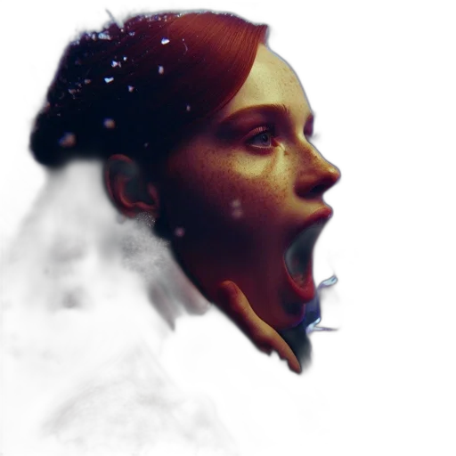 face, mask, creature, concept art transparent PNG cut-out