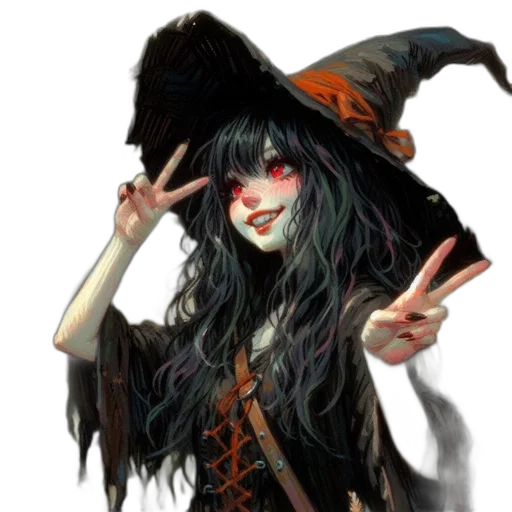 hat, staff, fantasy art, concept art transparent PNG cut-out