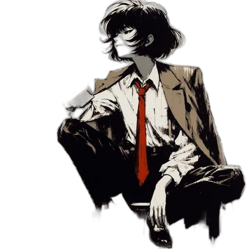 jacket, face, mask, staff transparent PNG cut-out
