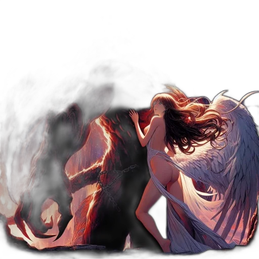 creature, hair, mask, dragon transparent PNG cut-out