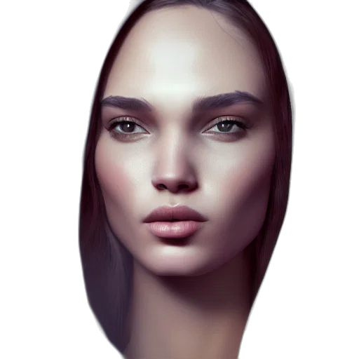 face, hair, mask, crown transparent PNG cut-out