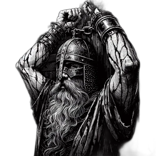 sword, mask, fantasy art, comic book art transparent PNG cut-out