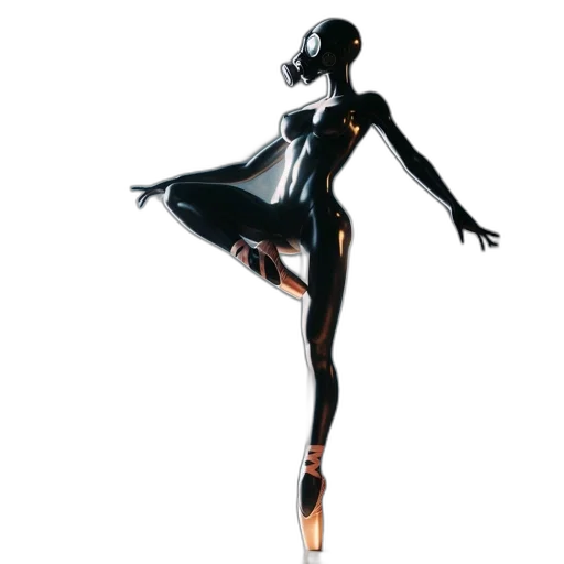 dress, robot, concept art, 3d render transparent PNG cut-out
