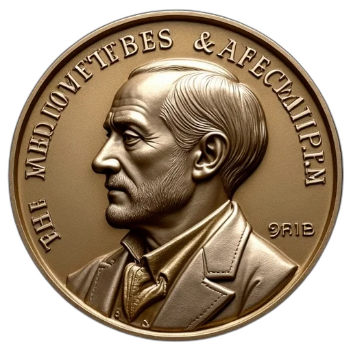 commemorative, medal, depicts, likeness transparent PNG cut-out