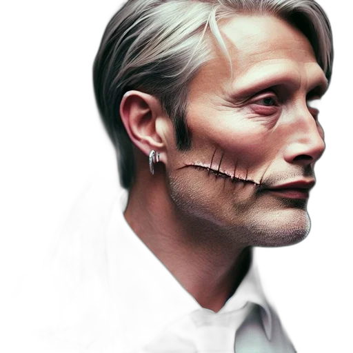 face, mask, robot, creature transparent PNG cut-out