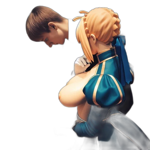dress, weapon, robot, face transparent PNG cut-out