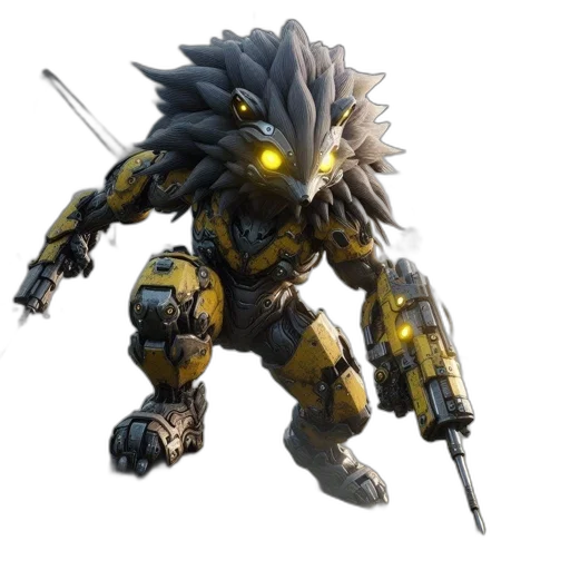 weapon, creature, robot, animal transparent PNG cut-out