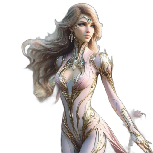 dress, fantasy art, concept art, comic book art transparent PNG cut-out