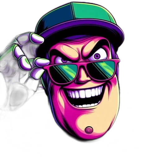 face, mask, cartoon, concept art transparent PNG cut-out