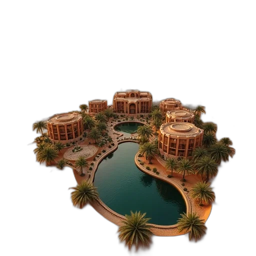 building, crown, jewelry, 3d render transparent PNG cut-out