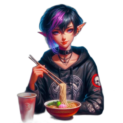 food, staff, jacket, face transparent PNG cut-out