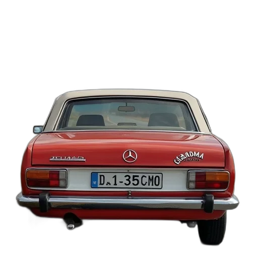 car, photorealistic, 3d render, love transparent PNG cut-out