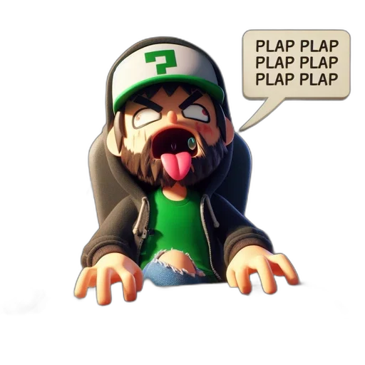 concept art, pixel art, 3d render, cartoon transparent PNG cut-out