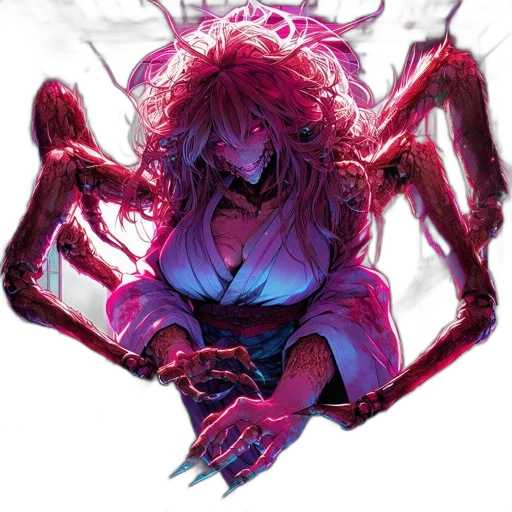 creature, hair, concept art, comic book art transparent PNG cut-out