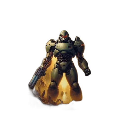 robot, weapon, jewelry, mask transparent PNG cut-out