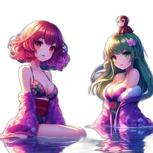 dress, crown, pixel art, vaporwave transparent PNG cut-out