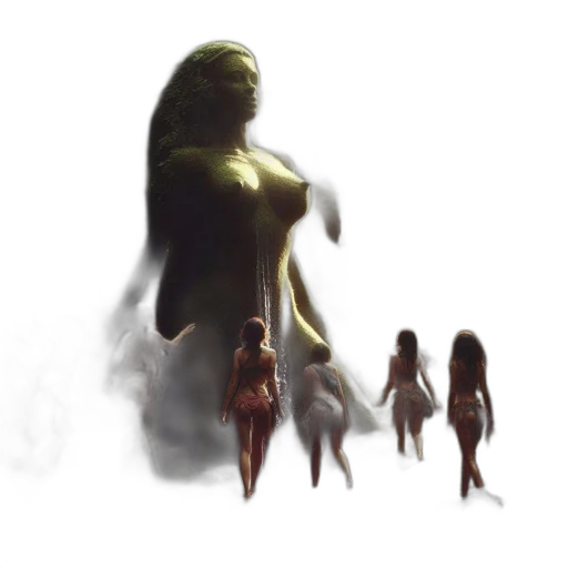 creature, concept art, fantasy art, 3d render transparent PNG cut-out