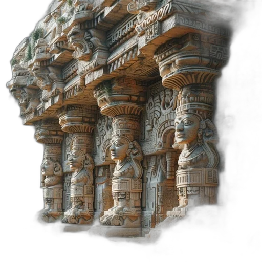 building, crown, staff, mask transparent PNG cut-out