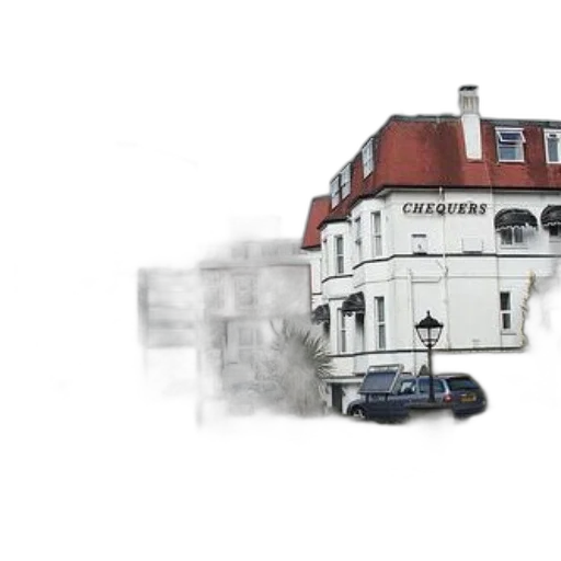 building, car, crown, photorealistic transparent PNG cut-out
