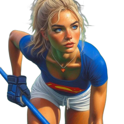 weapon, face, staff, comic book art transparent PNG cut-out