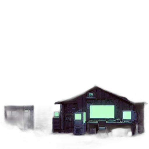 building, robot, furniture, car transparent PNG cut-out