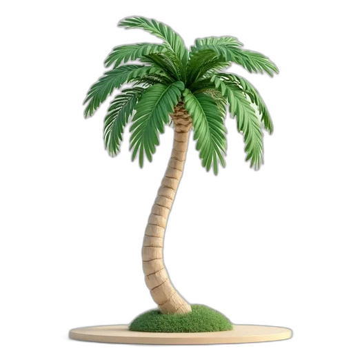 hat, tree, 3d render, concept art transparent PNG cut-out