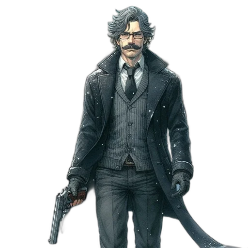 staff, jacket, weapon, animal transparent PNG cut-out