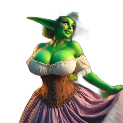dress, staff, fantasy art, concept art transparent PNG cut-out