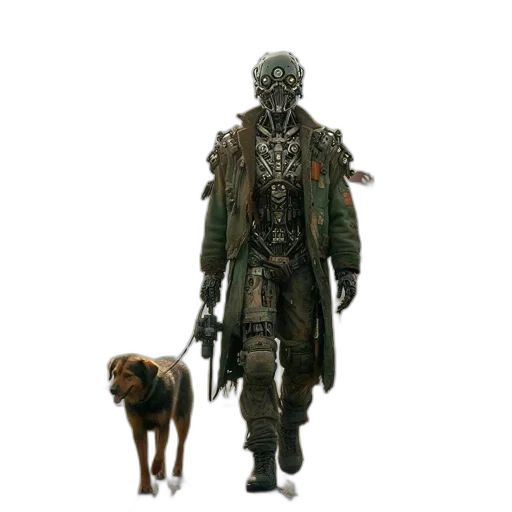 creature, animal, jacket, mask transparent PNG cut-out
