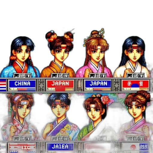 staff, vaporwave, pixel art, concept art transparent PNG cut-out