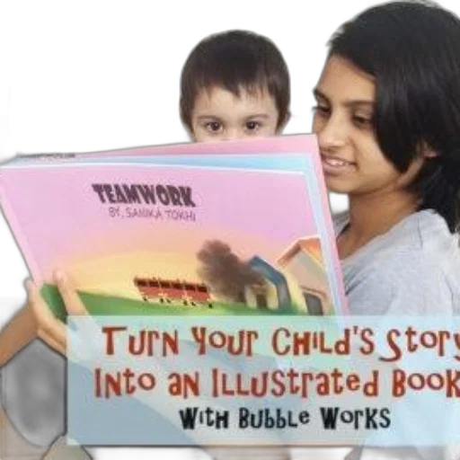 child, adult, read, teamwork transparent PNG cut-out