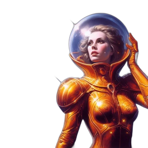 comic book art, concept art, fantasy art, outer space transparent PNG cut-out