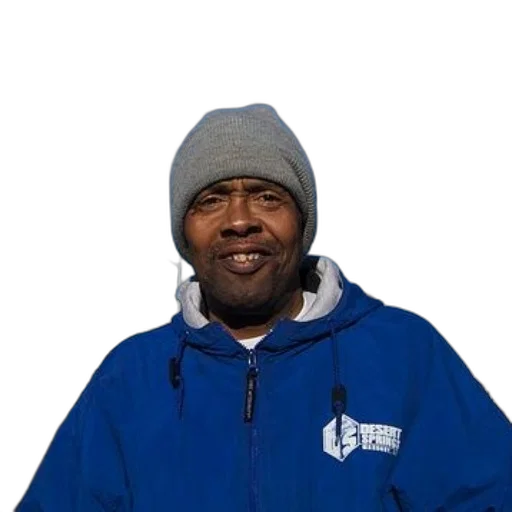jacket, staff, hat, face transparent PNG cut-out
