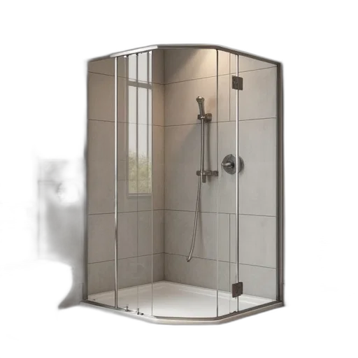 3d render, photorealistic, bathroom, corner transparent PNG cut-out