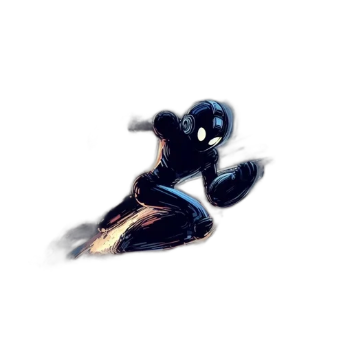 robot, creature, mask, weapon transparent PNG cut-out