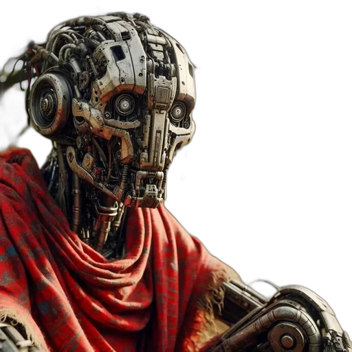 robot, mask, face, concept art transparent PNG cut-out