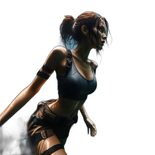 concept art, fantasy art, comic book art, 3d render transparent PNG cut-out