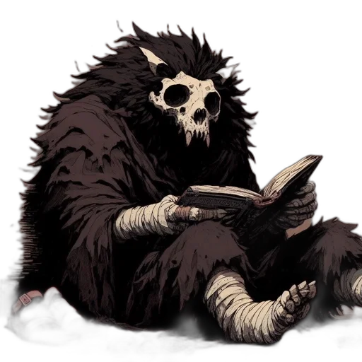 creature, animal, mask, staff transparent PNG cut-out
