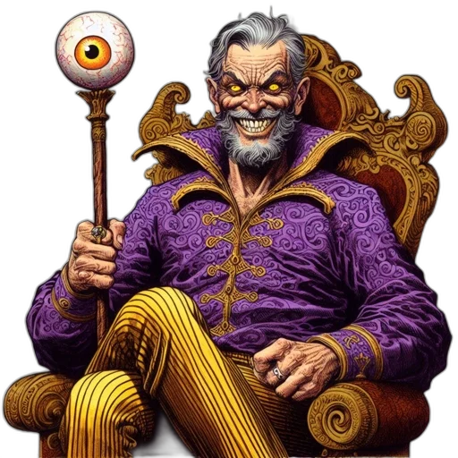 staff, face, mask, fantasy art transparent PNG cut-out