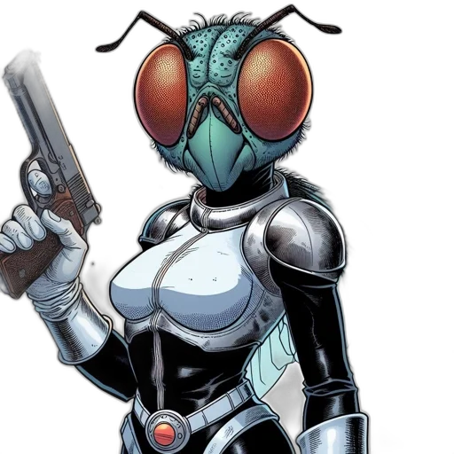 robot, comic book art, concept art, anthropomorphic transparent PNG cut-out
