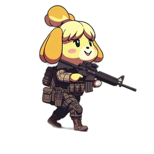 weapon, animal, staff, pixel art transparent PNG cut-out