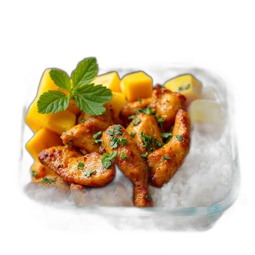 food, photorealistic, 3d render, meal transparent PNG cut-out
