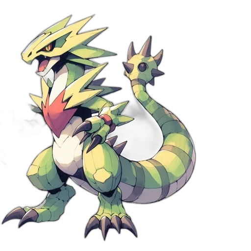 dragon, creature, animal, staff transparent PNG cut-out