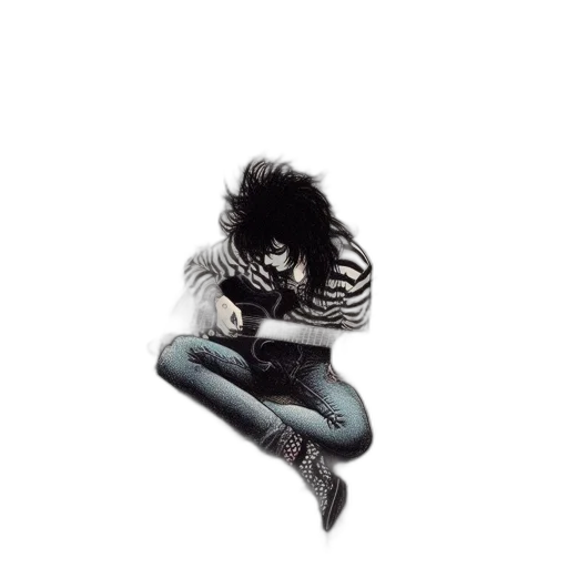 jacket, hair, mask, creature transparent PNG cut-out